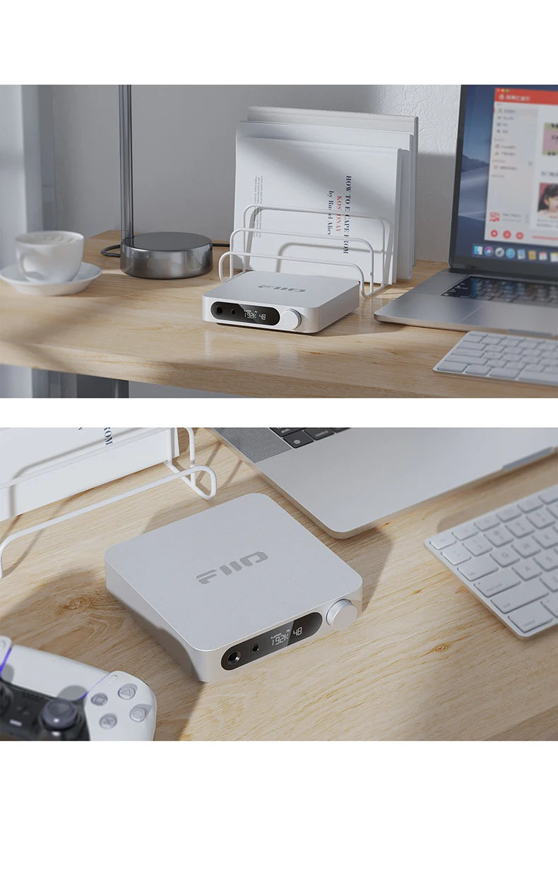 FiiO K11 DAC and Headphone Amplifier for Home Audio/PC, 6.35mm and Balanced 4.4mm, RCA, Coaxial, Optical, 1400mW, DSD256