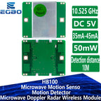 1~10PCS EGBO Microwave Doppler Radar Wireless Module Motion Sensor HB100, Microwave Motion Sensor, Motion Detector