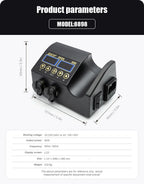 JCD 8898 Soldering Station 2 In 1 Soldering Iron Hot Air Rework Welding Station with Sleep Mode For BGA PCB IC SMD Repair Tools