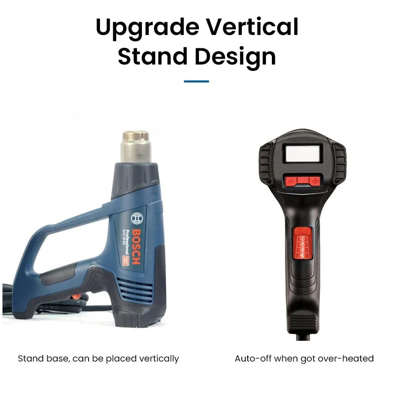 Bosch GHG20-63 Heat Gun Heavy Duty Plastic Welding Guns Digital Temperature Display Film Shrinking Sealing Thawing Paint Removal