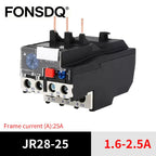 JR28 25A Thermal Overload Relay LR2-13D Adjustable Thermal Relay Electrical Relay Temperature Overload Thermal Protector