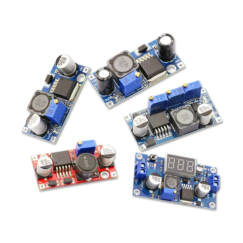 1PCS LM2596S DC-DC Adjustable Step-Down Regulated Power Supply Module DC-DC Power Board LM2596 3A 5A 75W 24V To 12/5V