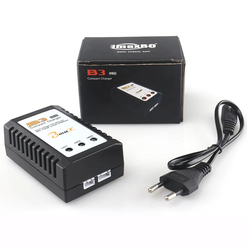 IMAX B3 PRO Lipo Battery Compact Balance Charger 7.4V/11.1V 2S 3S 110-240V Lipo Power Supply Charger EU Plug For RC Model Parts