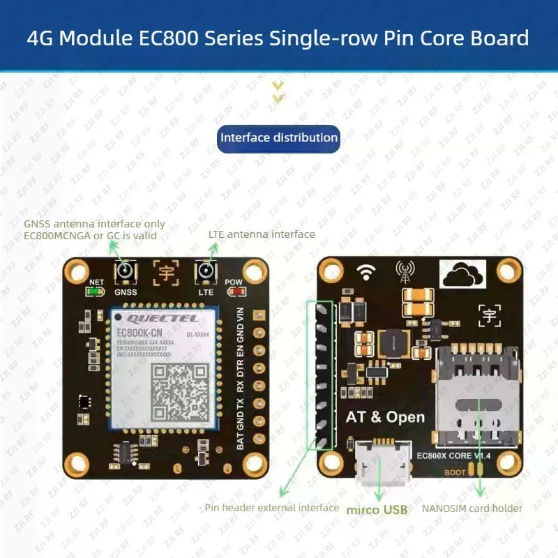 Quectel EG800AK Core Board 4G Full Netcom CAT1 Module DTU Internet of Things Communication EG800Z Internet Access Module