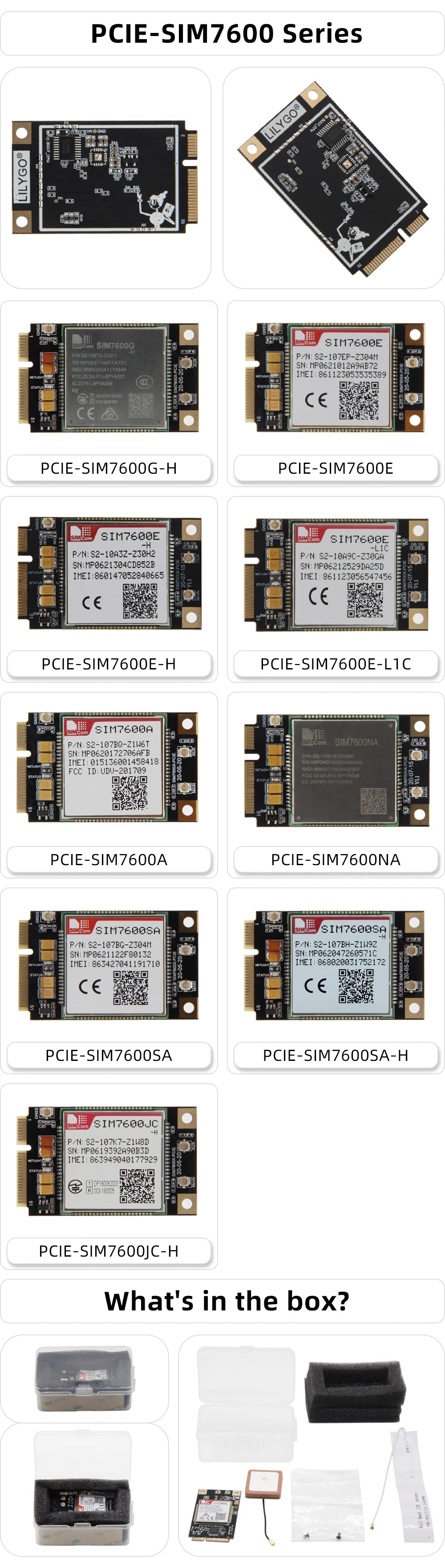 T-PCIE Development Board 4G Wireless RF Applications SIM7600 ESP32-WROVER-E WIFI Module for IoT Projects