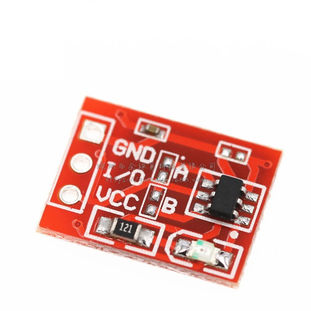 100/200/300/400PCS TTP223 Touch Button Module Capacitor Type Single Channel Self Locking Touch Switch Sensor