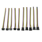 30/50/100pairs 2pin 3pin 4pin 5pin 6pin 15cm JST SM Connector Quick Male/Female Extension Cable For Lamp Driver CCTV Led Strip