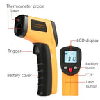 Digital Infrared Thermometer Non-Contact Temperature Gun LCD Backlight Temperature Meter For Industrial Kitchen Outdoor