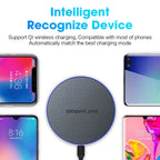 Wireless Charger Pad for iPhone 17 16 15 Pro Max Samsung Galaxy S26 S25 S24 Ultra-Thin Fast Wireless Induction Charging Station
