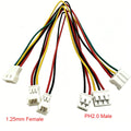 10pcs Mx1.25 To Ph2.0mm Terminal Wire Adapter Cable SH 1.25 Female To 2.0mm Male Connection Cable 2p 3p 4p
