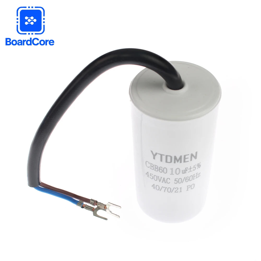 CBB60 450V 5% Motor Run Capacitors 3/4/5/6/8/10/12/14/15/16/18/20/25/30/40/45/50/60UF AC Starting Capacitor for Washing Machine
