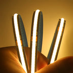 12V 24V Black PCB COB LED Strip Light 3000K 4000K 6000K 320LED/m High Density Lighting for Kitchen Cabinets Flex Tape RA90 IP30