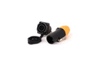 2pcs 3Pins Waterproof IP65 Grade Locking Powercon Male Plug Jack Female Chassis Socket Cable Wire Connector
