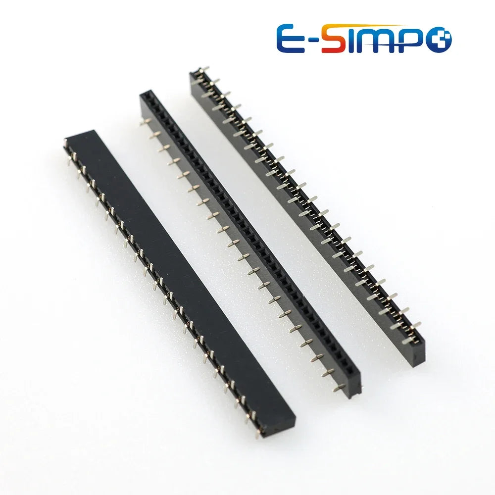 50pcs 2.54mm SMT Female Pin Header Socket Type 1/2 Single Row 2/3/4/5P 6P 7/8P 10P 20P~40p PH8.5 PH5 Short Profile PCB Connector