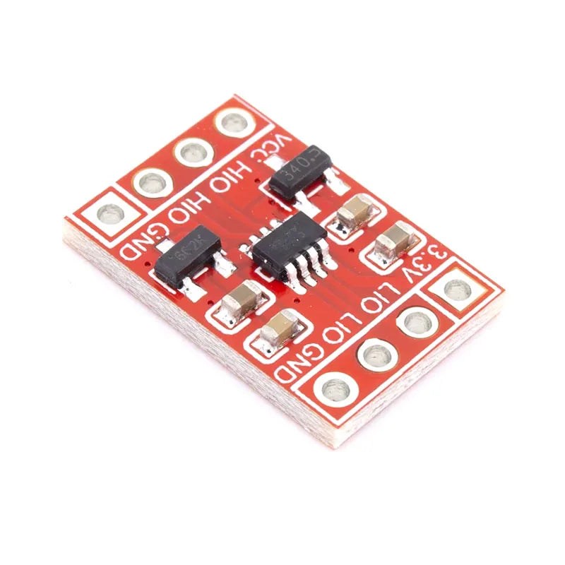 Bi-Directional Logic Level Shifter Module 5V 3.3V 2 Channel, for I2C UART TTL Serial, Reverse Polarity Protection