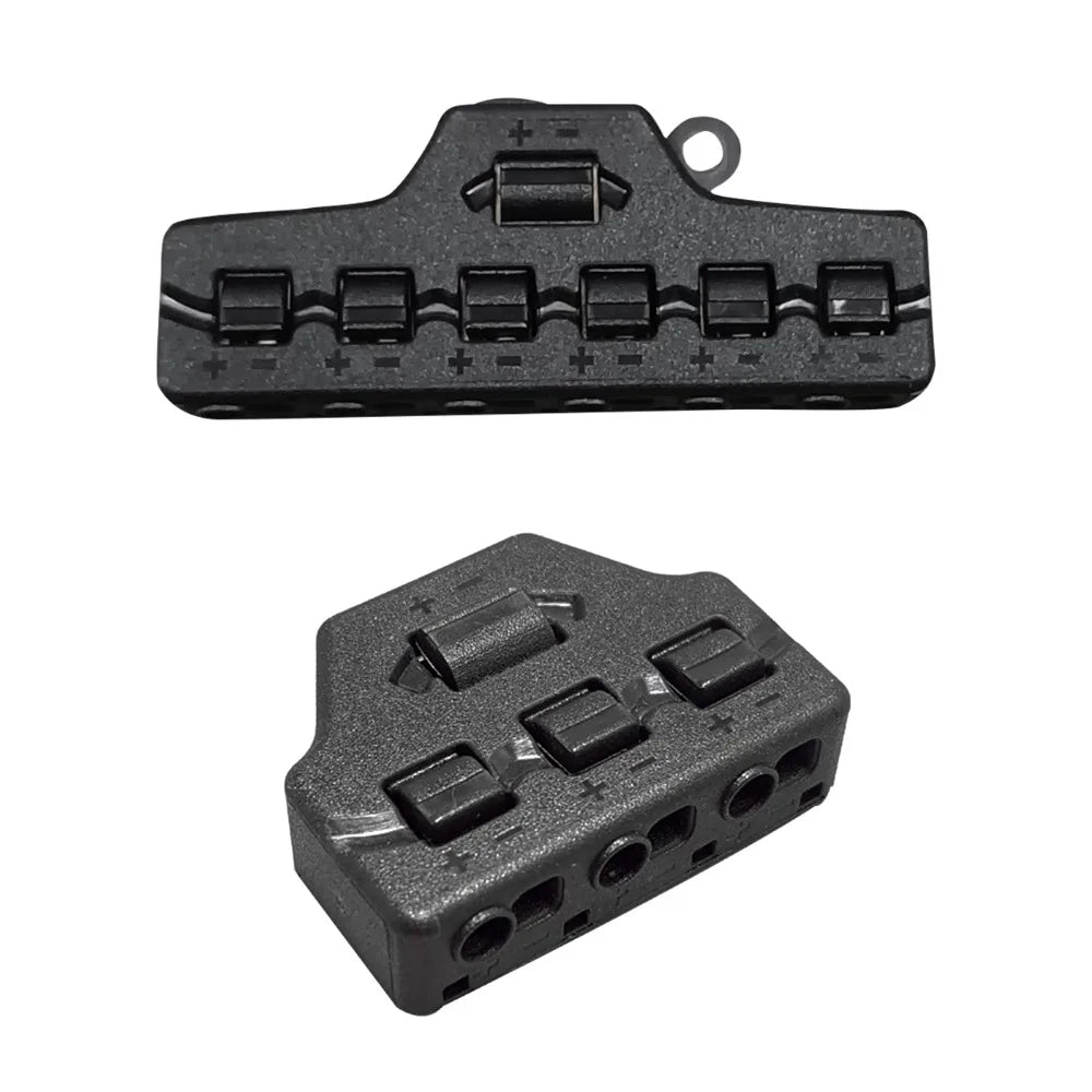 3/6 Ports Push-in Fast Quick Wire Connector Distribution Wiring Cable Splitter for LED Lighting Terminal Block