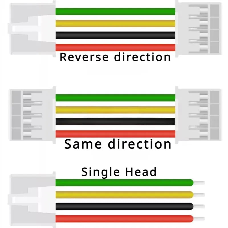 10Pcs 26AWG HY 2.0mm Pitch 2/3/4/5/6/7/8/9/10 Pin Harness Cable 10/20/30cm Single/Double Head Same Direction / Reverse Direction