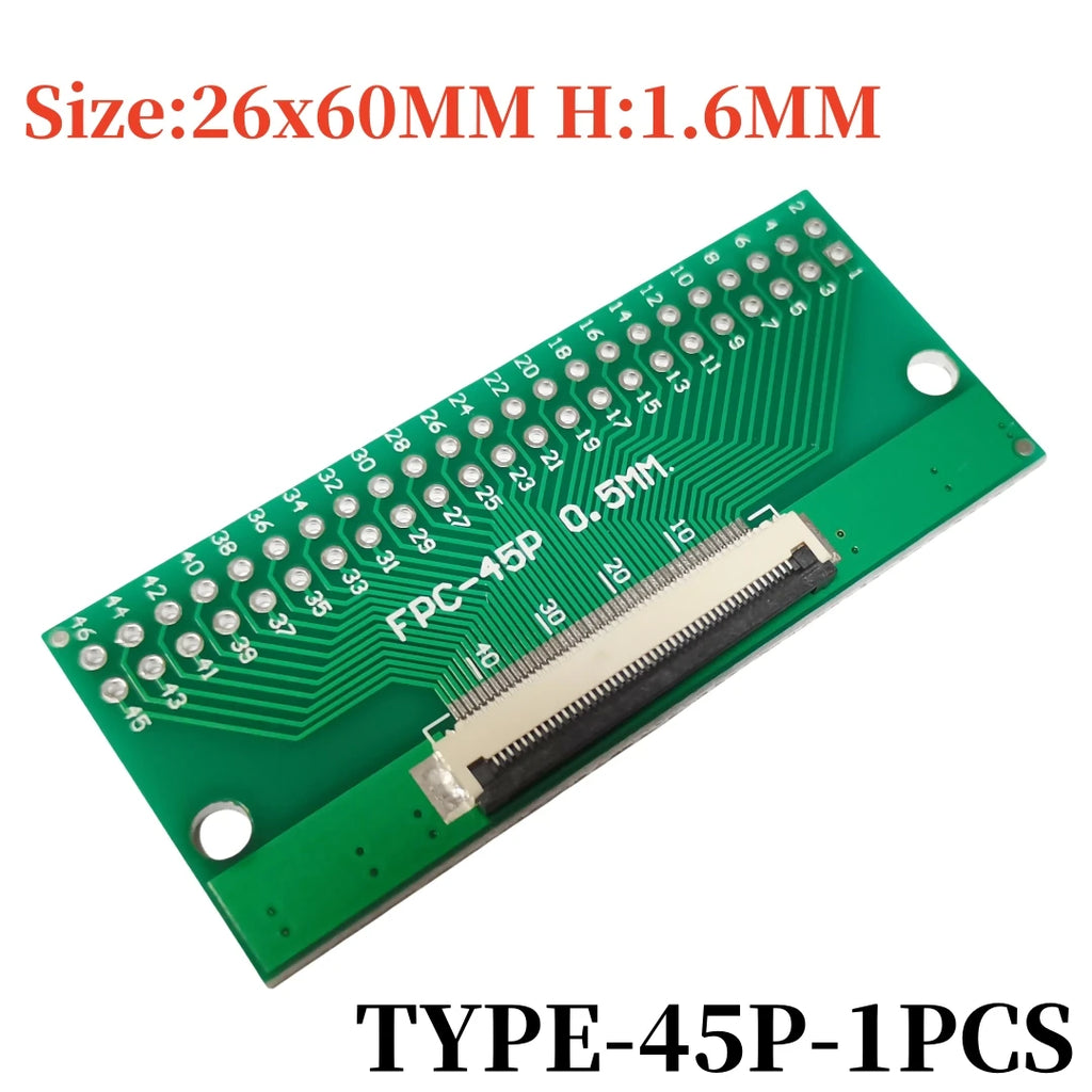 FPC FFC Flexible Cable Adapter Board 0.5mm Pitch Connector SMT to 2.54mm 4P/6P/8P/10P/12P/14P/15P/16P/18P/20P/22P/24P/26P/30P