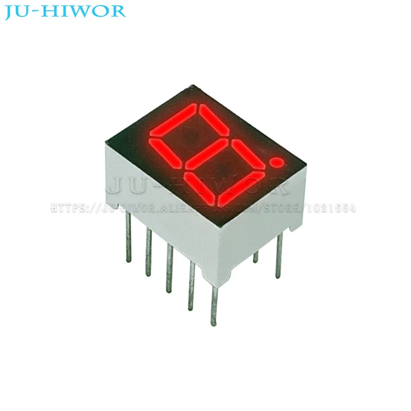 10pcs 0.39 Inch 10Pins 3191AS 3191BS 1 Bit Digit 7 Segment Red LED Digital Display Digitron Common Anode Cathode C-C C-A