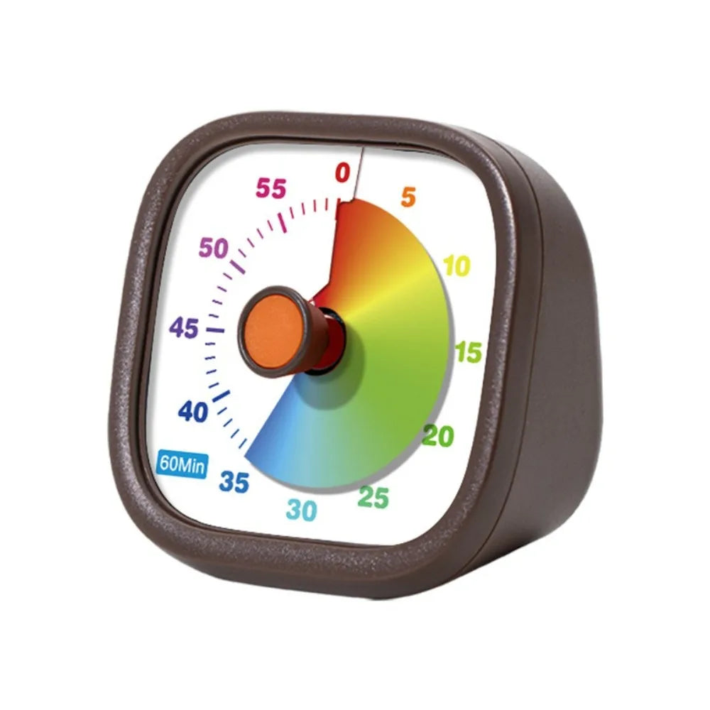 Movement Visual Timer Time Management Sweep Second Countdown Clock 60-Minute Silent Kitchen Cooking Timer Kids and Adults