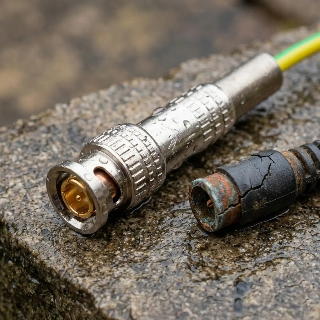 30/5PCS BNC Solderless Connector Q9 HD Video Oscilloscope BNC Male Plug Female Welding Free 75-5 Ohm Monitoring Weldings Cable