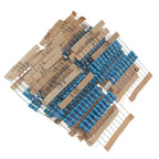 150/300PCS 0.5W 1W 2W 3W Metal Film Resistor Kit 1% High precision 0.1R~750R Electronica Kit diy electronic components 30values