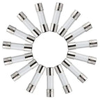 50pcs 5x20mm 4A Medium Blow Fuse 220V Mains, Time-Delay Overcurrent Protection Fuse Compatible with IEC Power Inlet