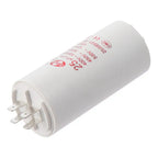 CBB60 Run Capacitor 25uF 450V AC Double Insert 50/60Hz Cylinder 73x44mm White for Air Compressor Water Pump Motor