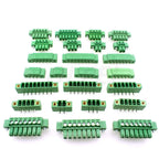 5pcs Terminal Connector 2EDGKM 3.81mm 5.08mm 3.5mm Pitch 15EDGKM PCB Terminal Block Plug-in Type 2~24P With Flange Fixed Panel