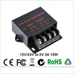 12V 24V to 5V DC Converter Regulator 3A-100A Car Step Down Reducer LED Lighting Display CE Certified Waterproof Dustproof