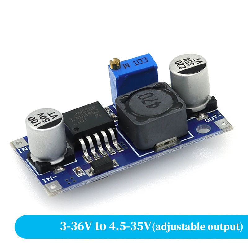 LM2596S LED Driver DC-DC Step-down Adjustable CC/CV Power Supply Module Battery Charger Adjustable LM2596 Constant Current