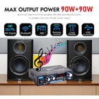 Woopker AK35/AK45 Pro/AK55 Digital Amplifier Bluetooth Sound Amplifier 2 Channel HIFi FM USB Audio Amp For Home Car Karaoke