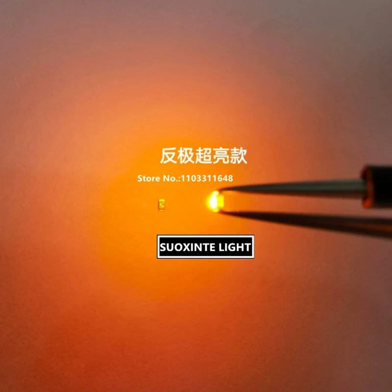 Highlight 0402 Yellow SMD LED, Reversed Polarity Mini 1005 Small Size Light-emitting Diode