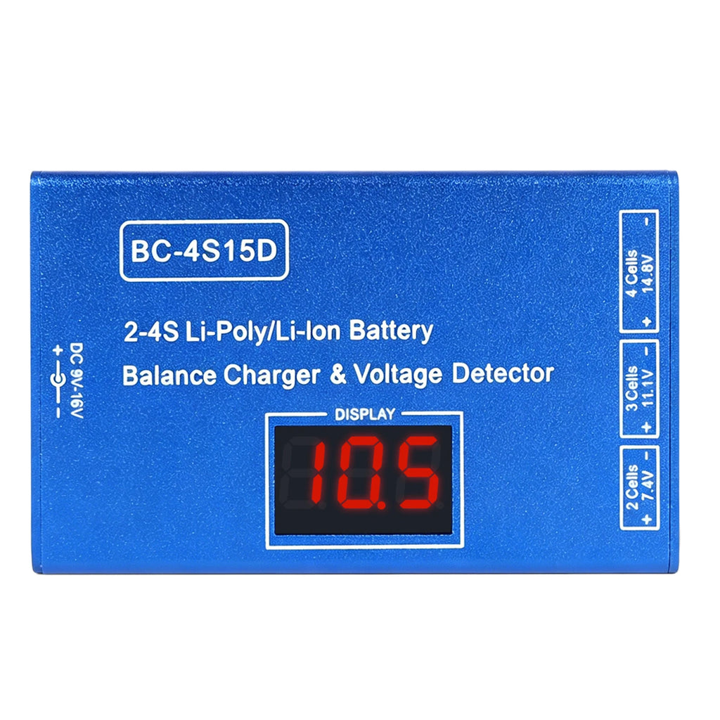 BC-4S15D Lipo Battery Balance Charger with Voltage Display Screen Lithium Lipo RC Balance Charger for 2-4S RC Batteries