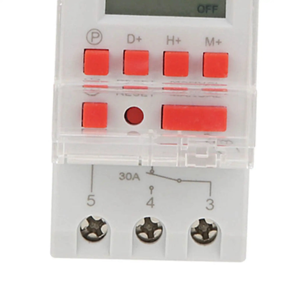 TM919BK 85~265V AC 30A LCD 7 Days Programmable Digital Timer Switches