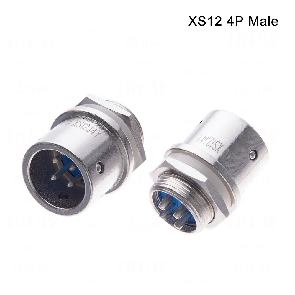 XS12 2PIN 3PIN 4PIN 5PIN Docking Aviation Plug Socket Waterproof Circular Connector 2-5P Male/Female