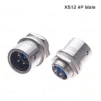 XS12 2PIN 3PIN 4PIN 5PIN Docking Aviation Plug Socket Waterproof Circular Connector 2-5P Male/Female