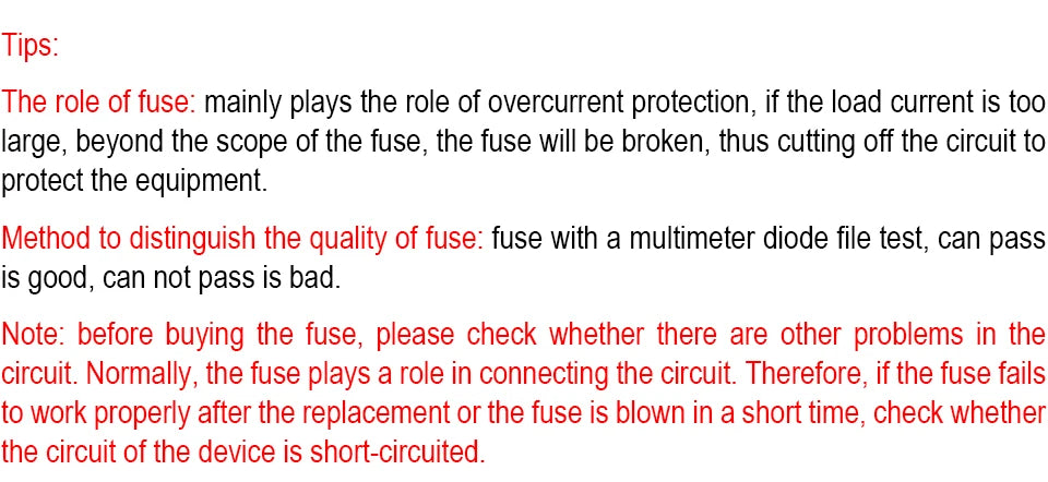 10PCS 5*20MM Fast Blow/Slow-Blow Glass Tube Fuse with Lead Wires 0.5A 1A 2A 3A 4A 5A 6A 7A 8A 10A 12A 15A 20A 30A 250V