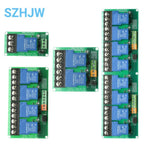 1 2 4 8 Channel Relay Module 30A With Optocoupler Isolation 5V 12V 24V Supports High And Low Triger Trigger
