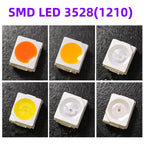2000Pcs 3528 SMD LED Red Blue Green White Yellow Pink UV RGB LED Lamp Beads Size 1210 Light-emitting Diode High Bright Quality
