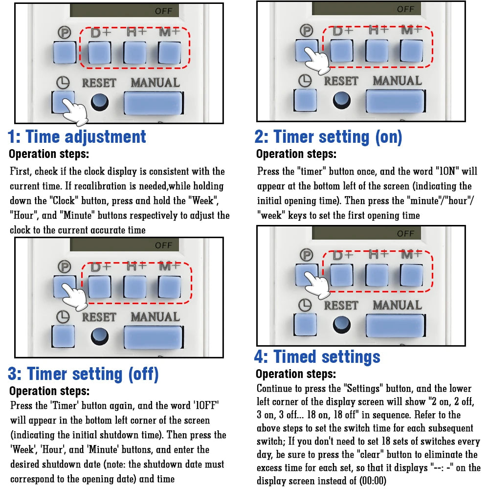 Electronic Weekly 7 Days Programmable Digital Timer Switch Relay Timer Control Din Rail THC AC 220V 230V 110V DC 12V 24V 48V 30A