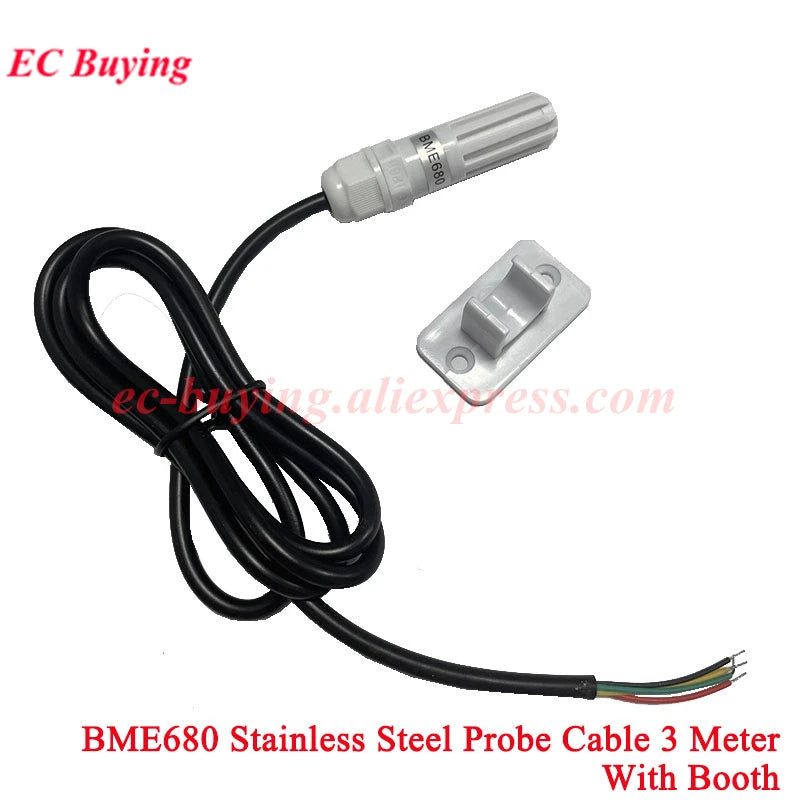 DS18B20 LM35DZ BMP180 BMP280 BME280 BMP180 BME680 BME688 SGP30 SGP40 Waterproof Thread Temperature Probe Sensor Stainless Steel