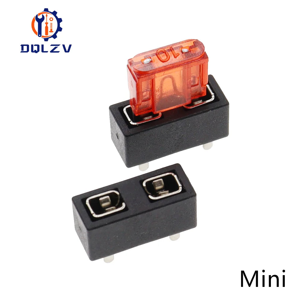 5PCS Universal Car Fuse Holder PCB Panel Mount Insurance Blocks Safety Terminals 10A Micro Mini Small Medium