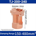 Electrical Equipment TJ Series Split Bolt Connector Sturdy Durable Copper Split Bolt Screw Terminal