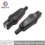 2PCS 20A Alligator Clips Double-end USB Charging Battery Crocodile Clips for Electrical Jumper Wire Test Clip Red Black