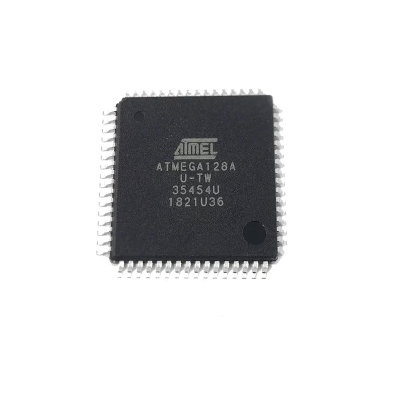 1/5/10/30/50/100Pcs Surface Mount ATMEGA128A-AU TQFP-64 Package 8 Bit AVR Microcontroller Integrated Circuit Chip