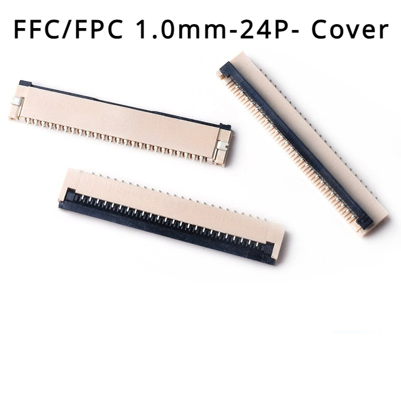 50Pcs/lot FFC FPC Connector 0.5mm 1.0mm 4P/6P/8P/10P/12/14/16/20/24/30/32/40P Pin Flip Type Ribbon Flat Connector Bottom Contact