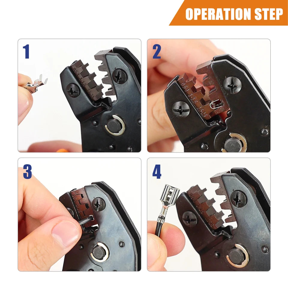 SN-48B Crimping Plier 0.5-2.5mm2 20-13AWG SN-28B/48B/2 Dupont XH2.54 KF2510 SM 2.54 3.96 TAB 2.8/4.8/6.3 Plug Type Terminal