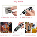 Stainless steel probe cooking food, barbecue stove, water, milk, oil, liquid meat, digital kitchen thermometer kitchen tools