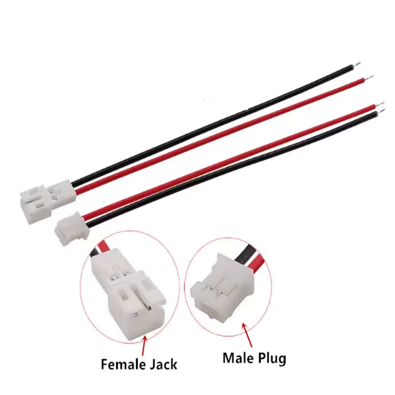 2/5/10/20Pair Micro PH2 JST PH 2.0 PH2.0 2Pin Male Female Plug Jack Connector With Wire Cables 200mm
